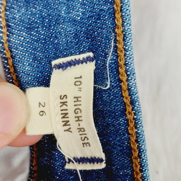 NEW Madewell 10" High-Rise Skinny Jeans in Medium Wash P6865 - Picture 7 of 9